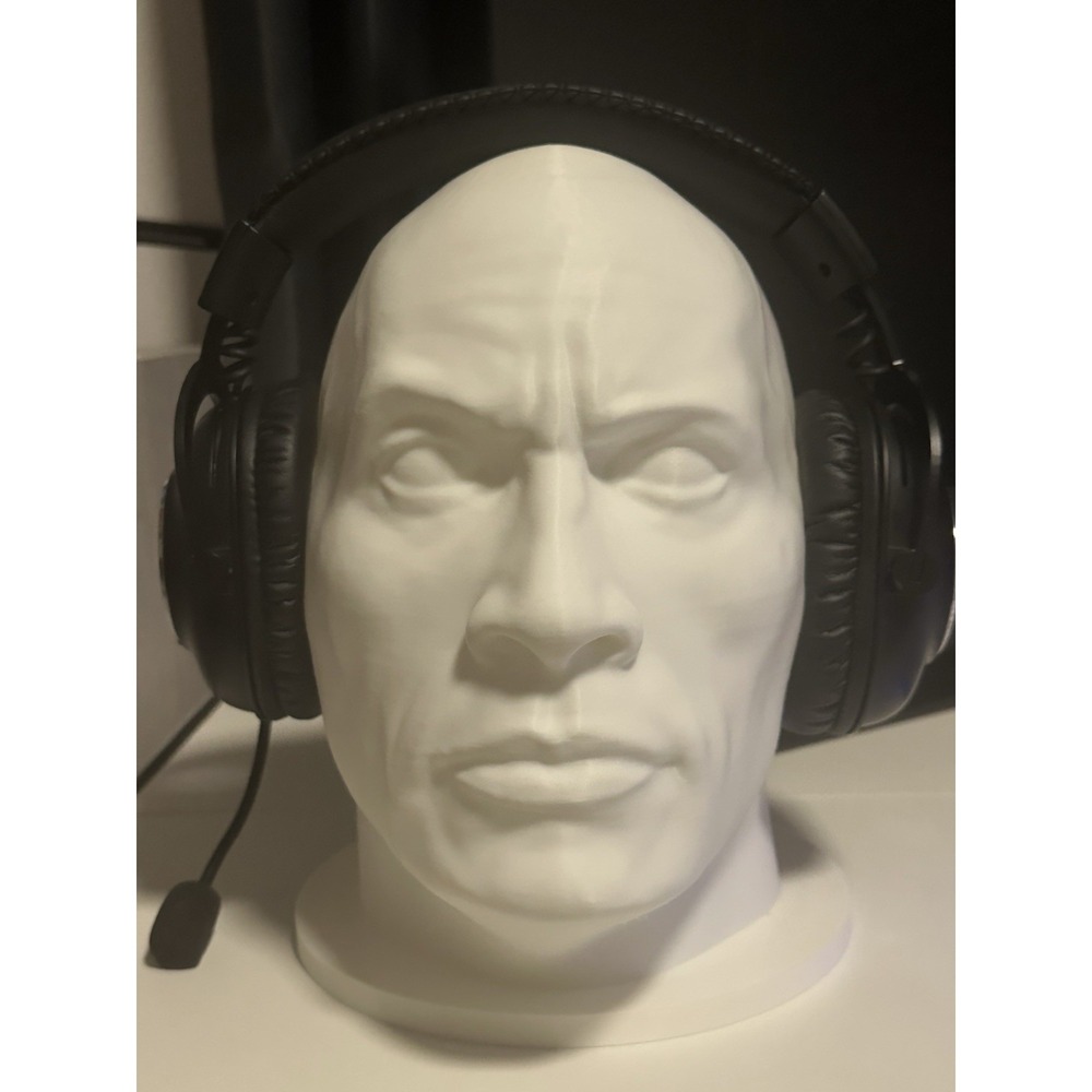 3D Printed Replica The Rock Dwayne Johnson Headphone Holder Large 10" Brand New